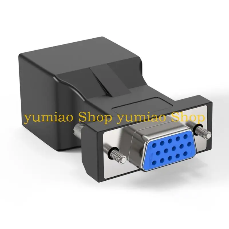 587B VGA Extension Adapter With RJ45 Connectors, Plugs And Play,VGA Extender To RJ45 Adapter, For Professional Setups