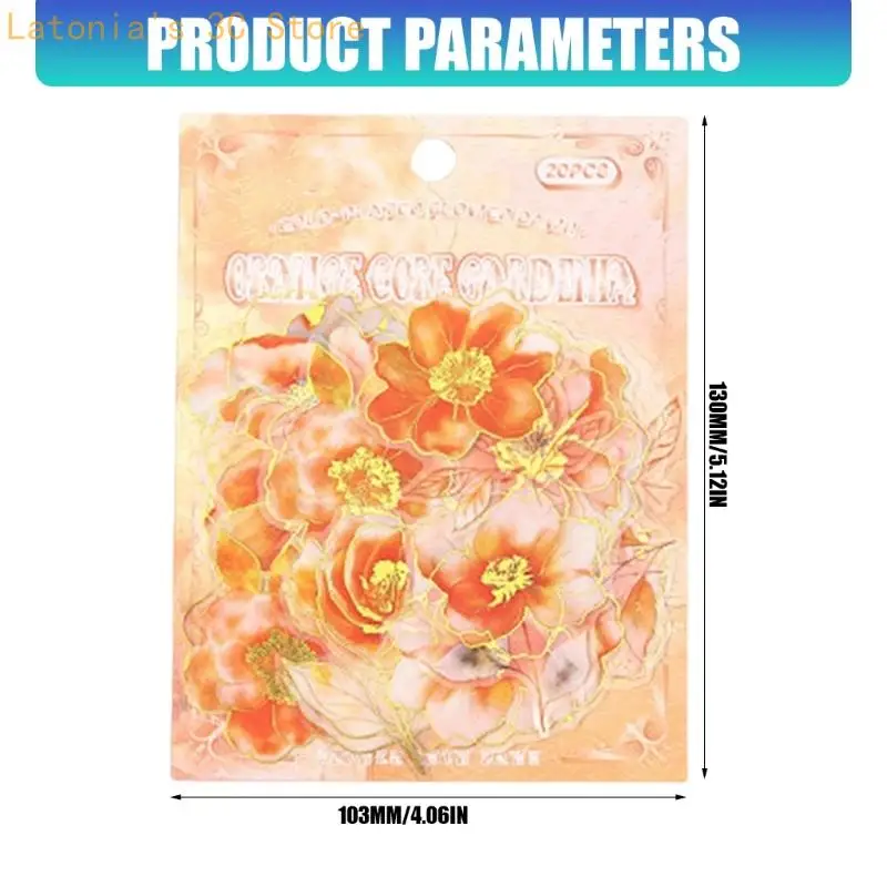 X3UB Künstlerischer Scrapbooking-Aufkleber, Scrapbook-Zubehör-Aufkleber, wasserfester dekorativer Aufkleber für Scrapbooking und – Detail 6