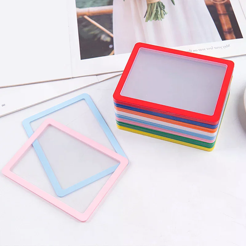 5 قطع من غلاف البطاقات ذو الحواف الصلبة، غلاف حماية من المواد البلاستيكية، غلاف حماية مضاد للسقوط