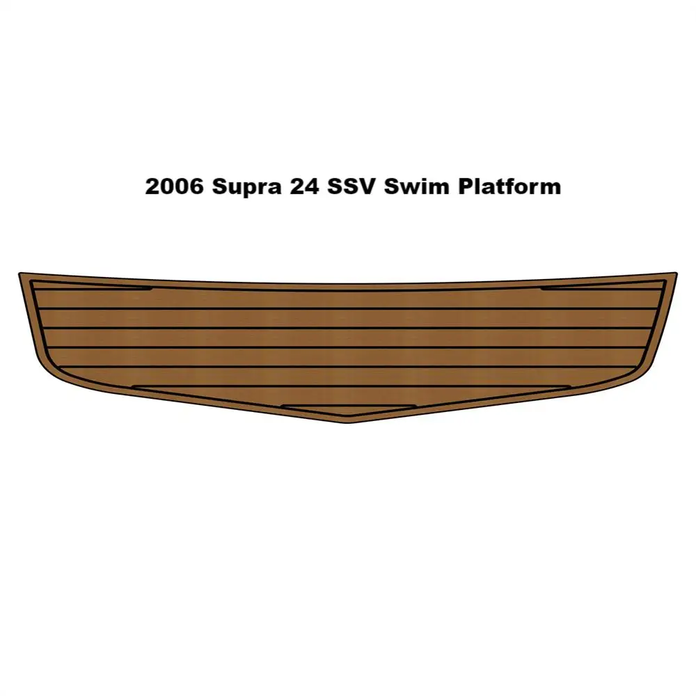 Swim Platform Step Pad Boat EVA Foam Faux Teak Deck Floor Mat For 2006 Supra 24 SSV