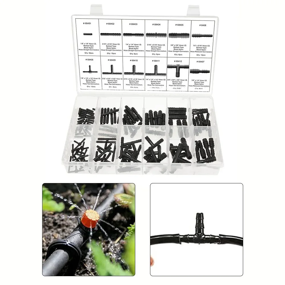 Car Hose Connector Assortment Reducer Set Plastic Straight T Piece Connectors For Cooling Systems Fuel Systems