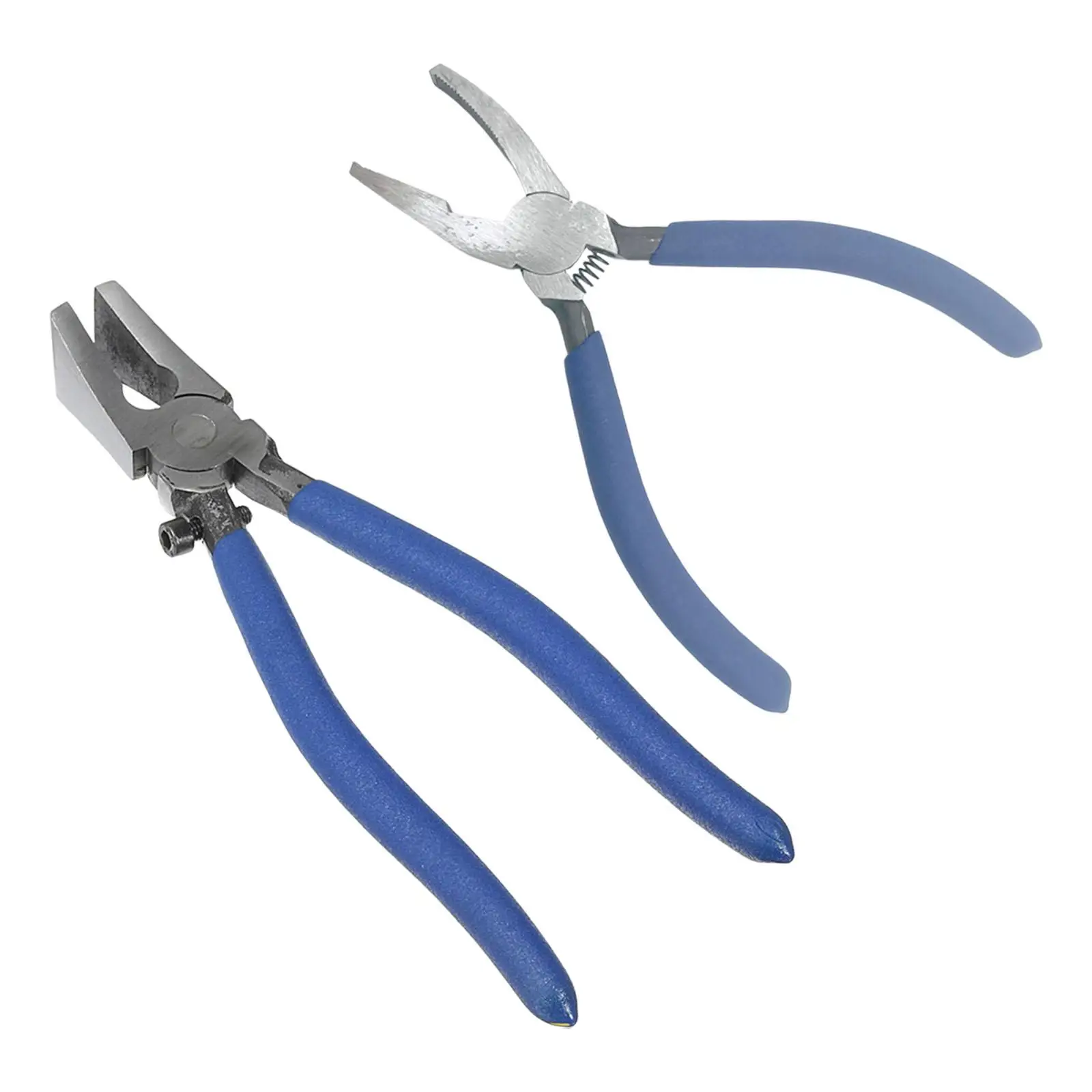 Carbon Steel Key Fob Plier, Breaking Trimming Tool flat Glass Running Pliers with Curved Jaws, for Mosaics Hardware Install