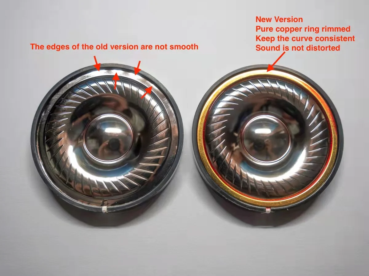 Hifi 50mm Titanium Diaphragm Speaker For Superlux HD Series Over Ear Headphone Driver Unit 32 Ohms