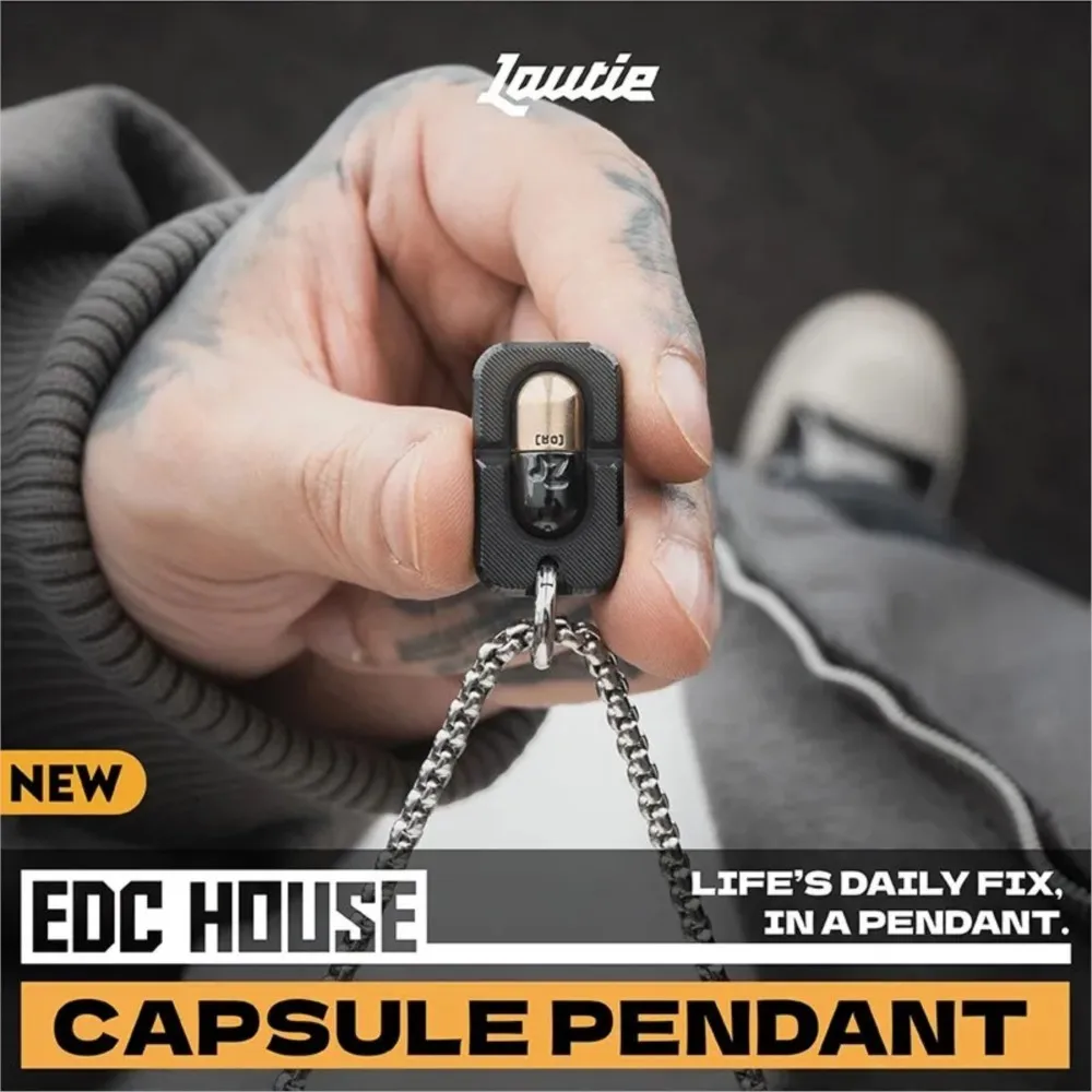 LAUTIE Capsule Pendant EDC House Lightweight EDC Accessories Magnetic Quick-Release Design Fidgets Toys