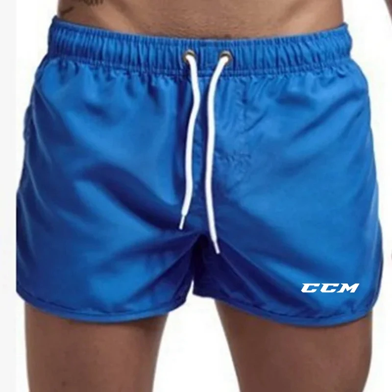 Logo personalizzato CCM pantaloncini da spiaggia moda estiva da uomo stampa costumi da bagno Casual surf Sport pantaloncini traspiranti ad