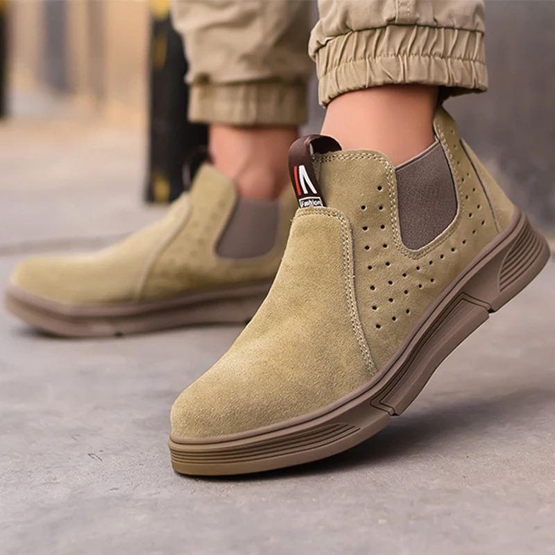 

Safety Protect Shoes for Men Anti Kick Anti Collision Steel Toe Men Work Boots Sneakers Anti-slip Zapatos De Seguridad De Hombre