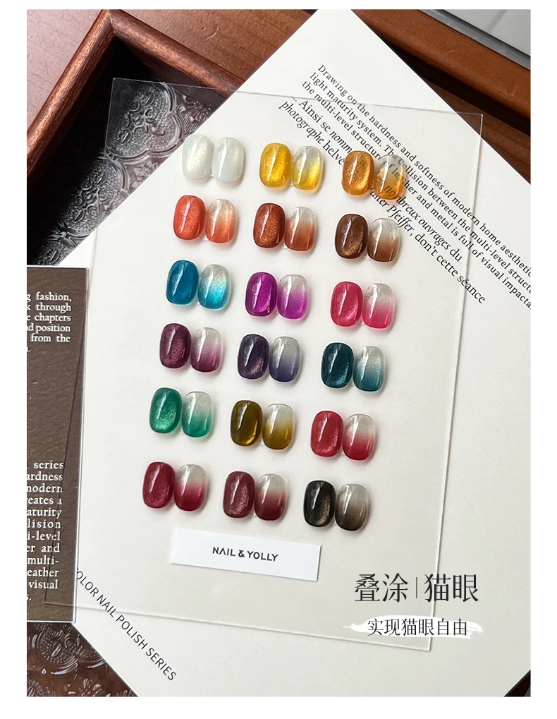 ネイル＆ヨリー 18色 3Dペイント ソリッドジェル グリッター UVジェルポリッシュパレット ネイルクリーム アート セミパーマネント ソークオフジェル トップコート/ベースコート