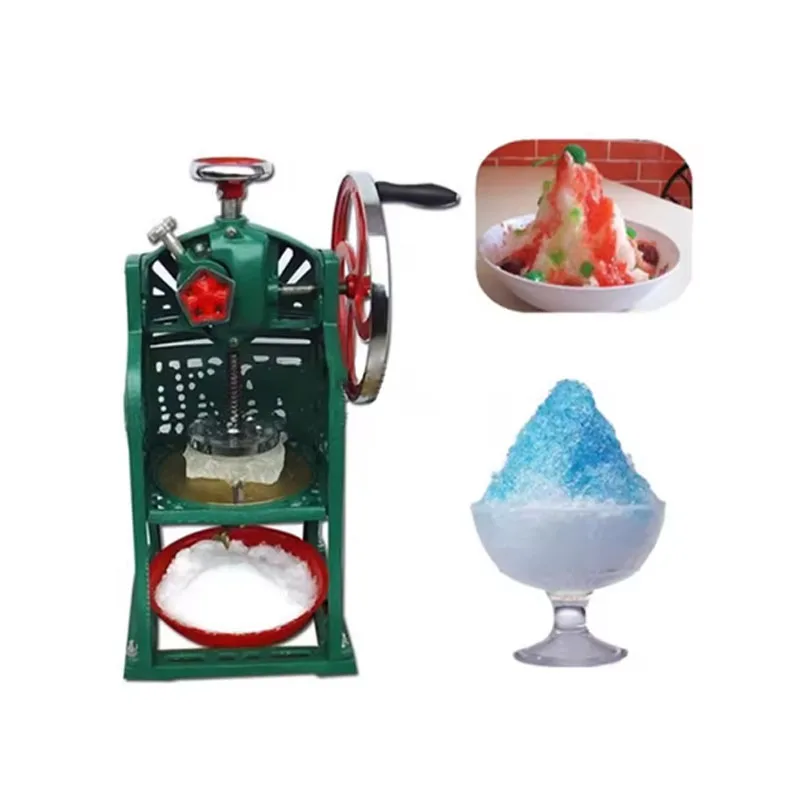 Macchina per il ghiaccio manuale per la neve Macchina per il ghiaccio tritato a manovella per trituratori di ghiaccio per uso domestico