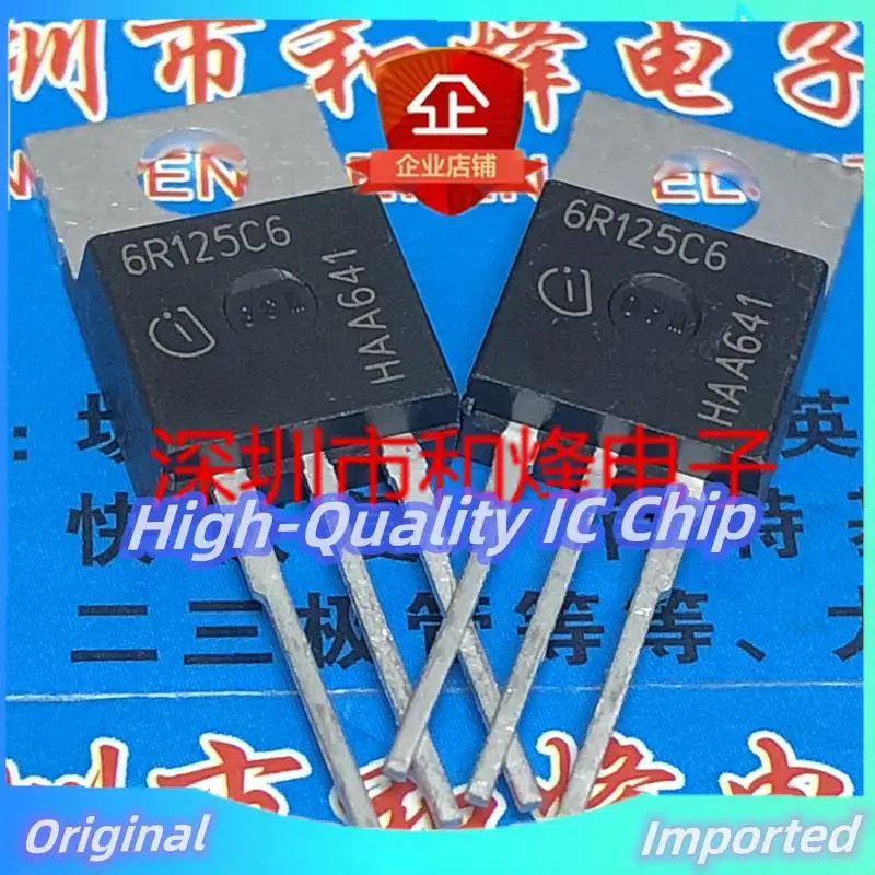 10PCS-30PCS  6R125C6 IPP60R125C6  TO-220 600V 30A  Imported Original  Best Quality