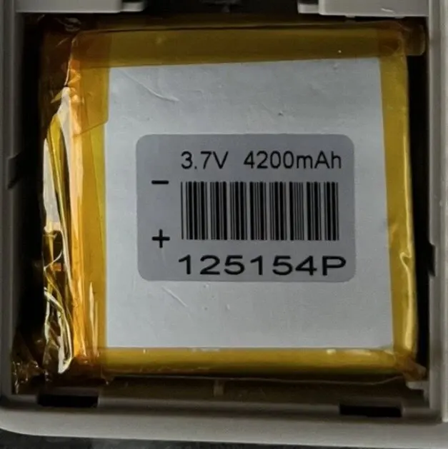 4200MAH polymer battery 125154 capacity meter smart watch shaving sound pickup beauty eye recording 3.7V battery cell