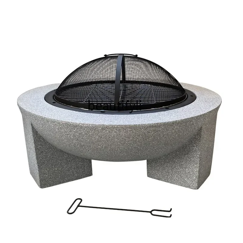 Barbecue table Outdoor courtyard heating stove Villa   barbecue Heating brazier rack Household commercial charcoal grill