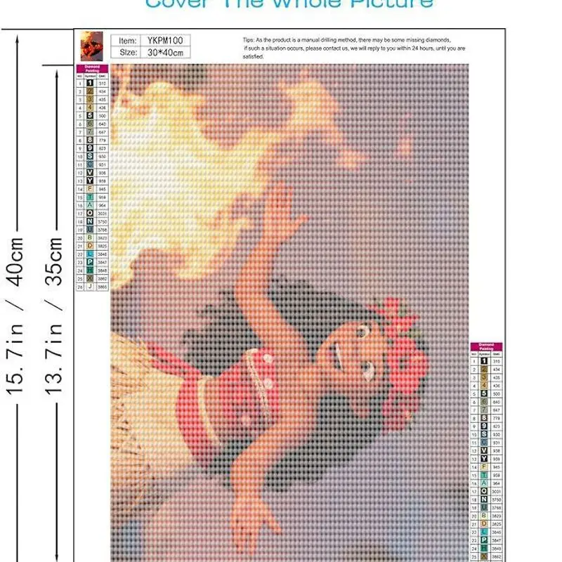 1PC Moana Disney Princess Diamond Painting 5D volledige boor ronde Diamond Art Kit, DIY Cartoon Adventure Theme Craft voor kinderen en Adu