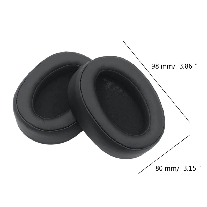 2 pçs earpads almofada ouvido substituição muff fone ouvido proteína couro earpads para MDR-100ABN WH-H900N fone ouvido