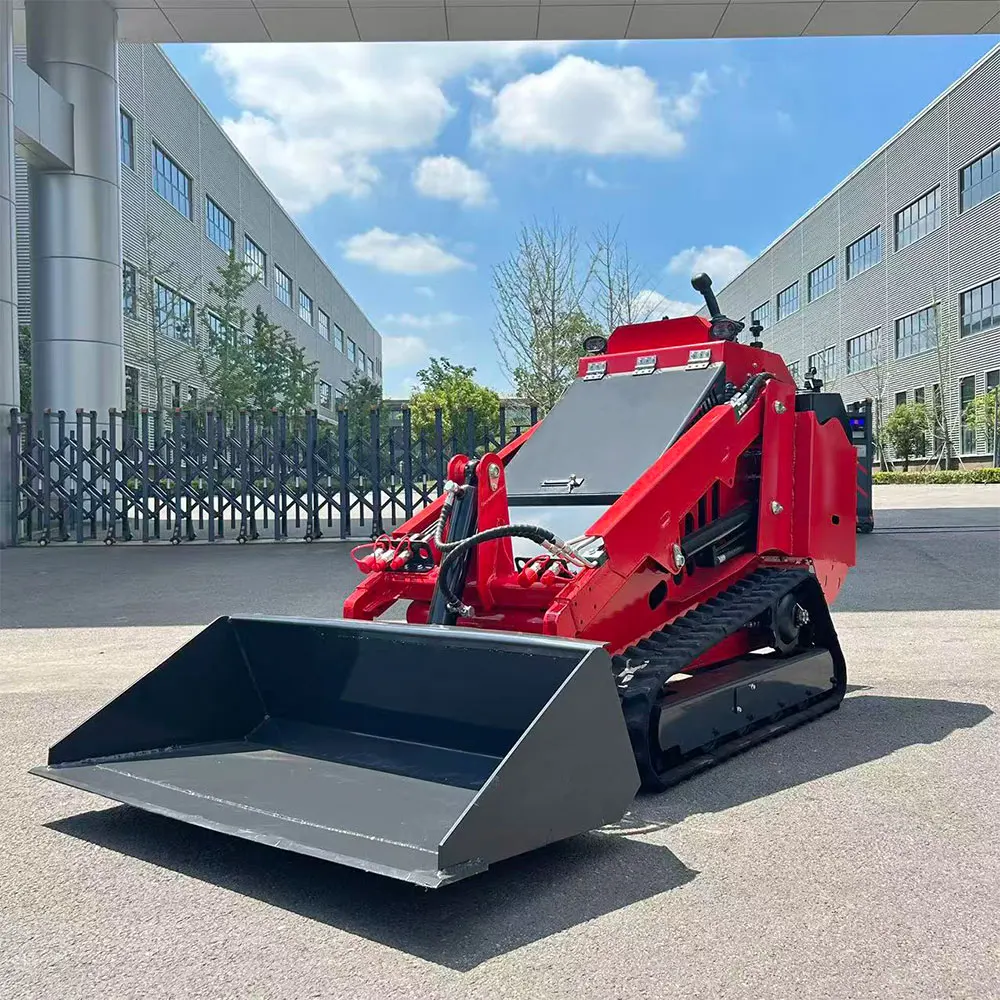 Woer Mini Skid Steer Loader Factory Direct Cheap Price Euro5 EPA Diesel Engine Track Type for Construction and Land Reclamation