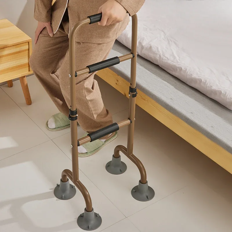 No Punching Bedside Handrail Railings Crutches Get-up Aids Walkers for Elderly Home Bed Frame Handles Mobility Aids Strong