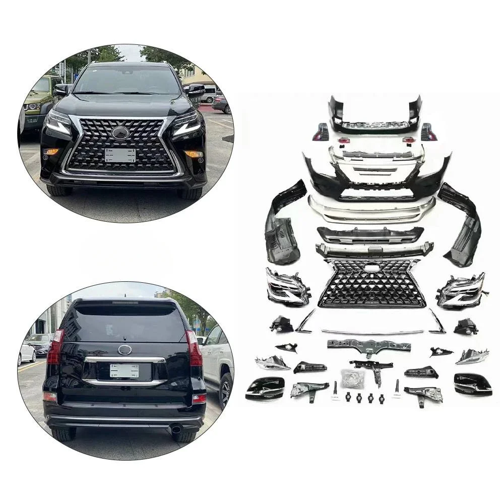 High quality GX460 2020 body kit car bumpers head lamp tail light for lexus GX460 2010 upgrade 2020