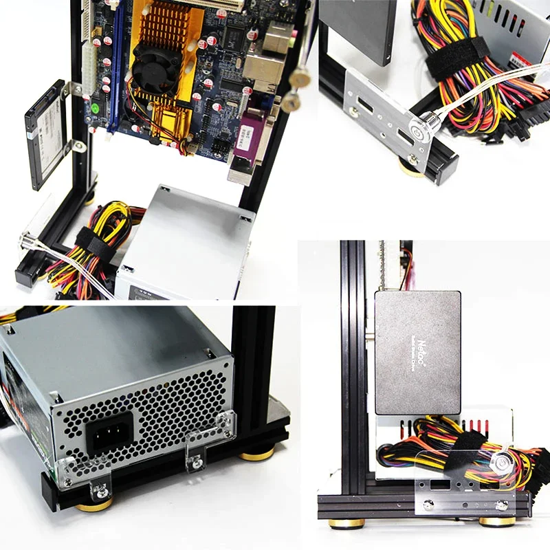 MOD Gamer Cabinet For ITX MATX ATX Portable,Vertical PC Case Open Frame Rack,DIY Water Cooler Computer Gaming Chassis Desktop