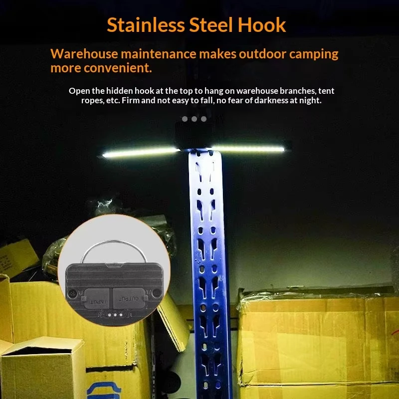 Picture 7: OFFBONDAGE 7-speed Dimming Flash Gym Lamp Posing Portable Magnet LED Posing Lamp Hanging Hook Selfie Light 180 Degree Foldable