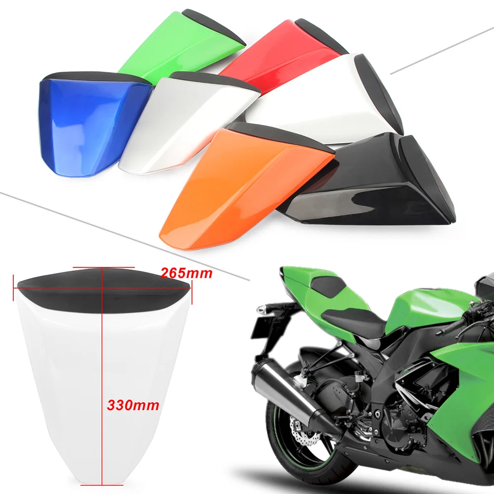 Motorcycle Seat Cover Rear Pillion Passenger Cowl Back Cover For Kawasaki ZX10R 2008 2009 2010 08 09 10