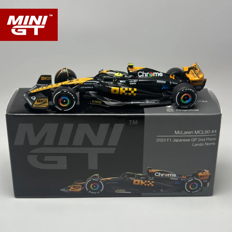 مينيجت 1:64 ماكلارين MCL60 # 4 لاندو نوريس # 81 أوسكار بيستري 2023 F1 سيارة سباق سبيكة سيارة موديل 767 768 #6