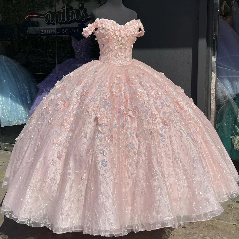 Розовое бальное платье по индивидуальному заказу, платье Quinceanera, 2023, накидка, вечерние платья для выпускного вечера, милое платье 15 16, Vestidos De Fiesta YQD250