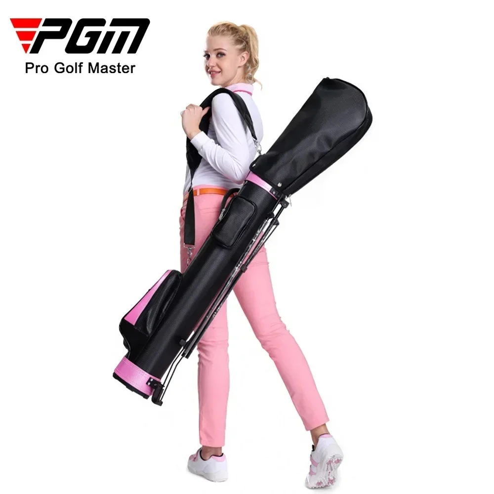 Bolsas de Golf impermeables PGM, bolsa de Golf portátil ligera, paquete de transporte duradero, puede contener 9 palos, cinturón de hombro QIAB008