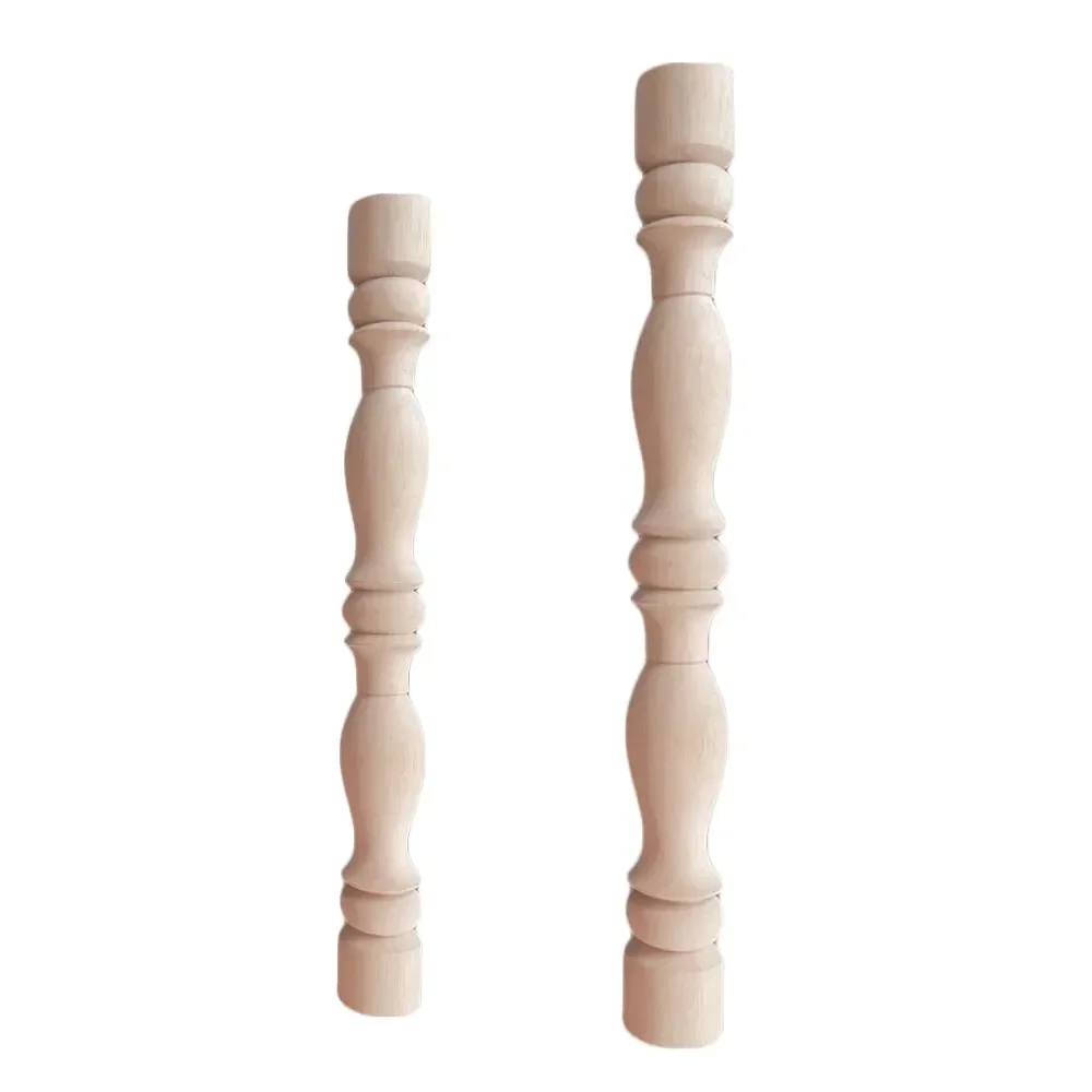 1PC 45CM 50CM European Vintage Solid Wood Carved Furniture Foot Legs TV Cabinet Seat Feets Sculpture Crafts Home Decoration