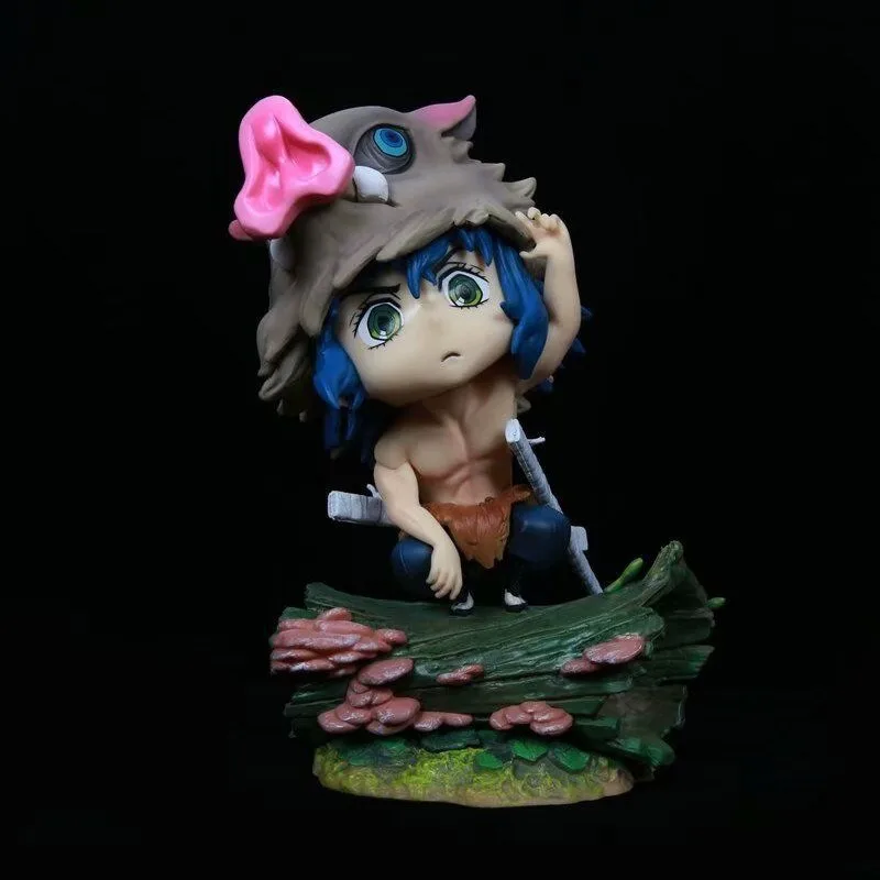 

16CM Demon Slayer Animation SH Inosuke Scene Q Version Doll Model Anime Figure Wholesale