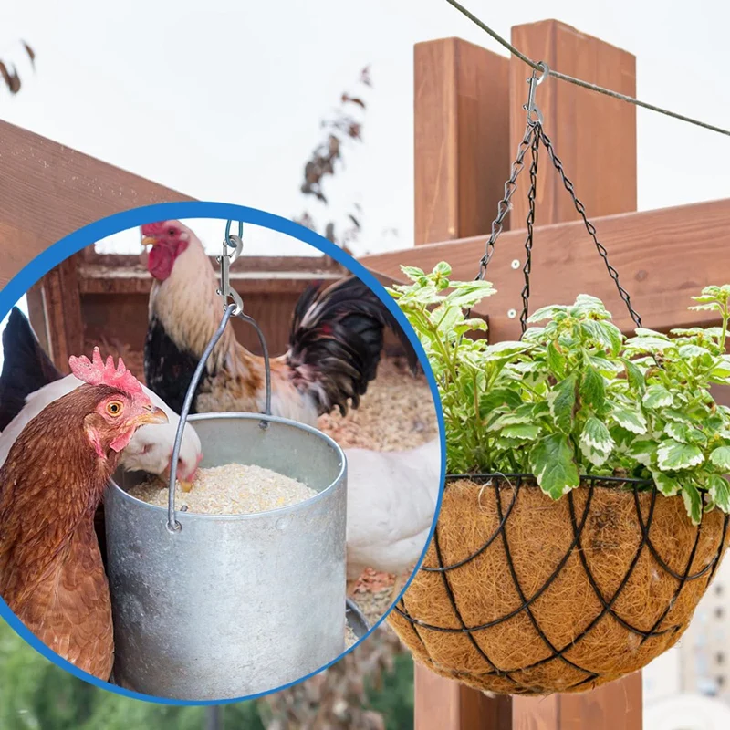 ABNO-20 шт. двусторонние защелки, металлический зажим с триггером из цинкового сплава 3,5 дюйма, крючки для поводка для домашних животных, крючки для ведра с водой, держатель для ключей