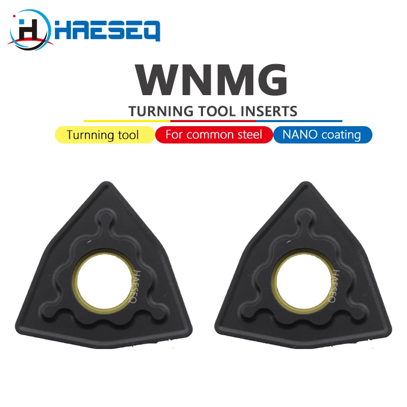 

WNMG Carbide Blade WNMG040404 WNMG040408 WNMG040412 WNMG080404 WNMG080408 Cast Iron Cutting Cutter CNC Lathe Turning Tool Insert