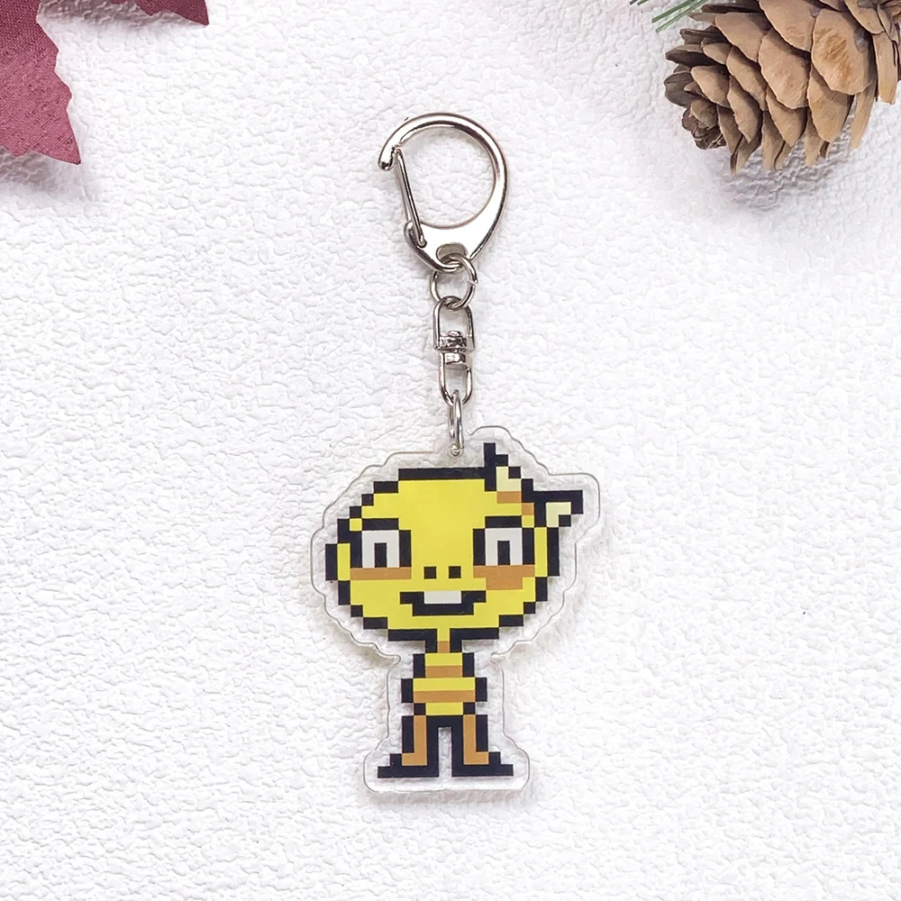 1/16 Stück Spielfiguren Undertale Auto-Schlüsselanhänger Zubehör Acryl Niedliche Anhänger für Taschen Lustiger Schlüsselhalter Rucksack-Dekoration – Detail 19
