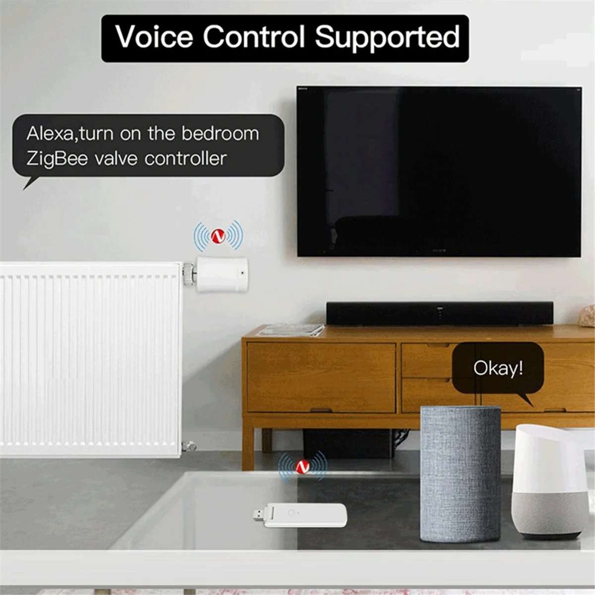 Gateway USB multimodo AA25, Hub Zigbee 3,0, relé WiFi, Control remoto, puerta de enlace inalámbrica USB inteligente