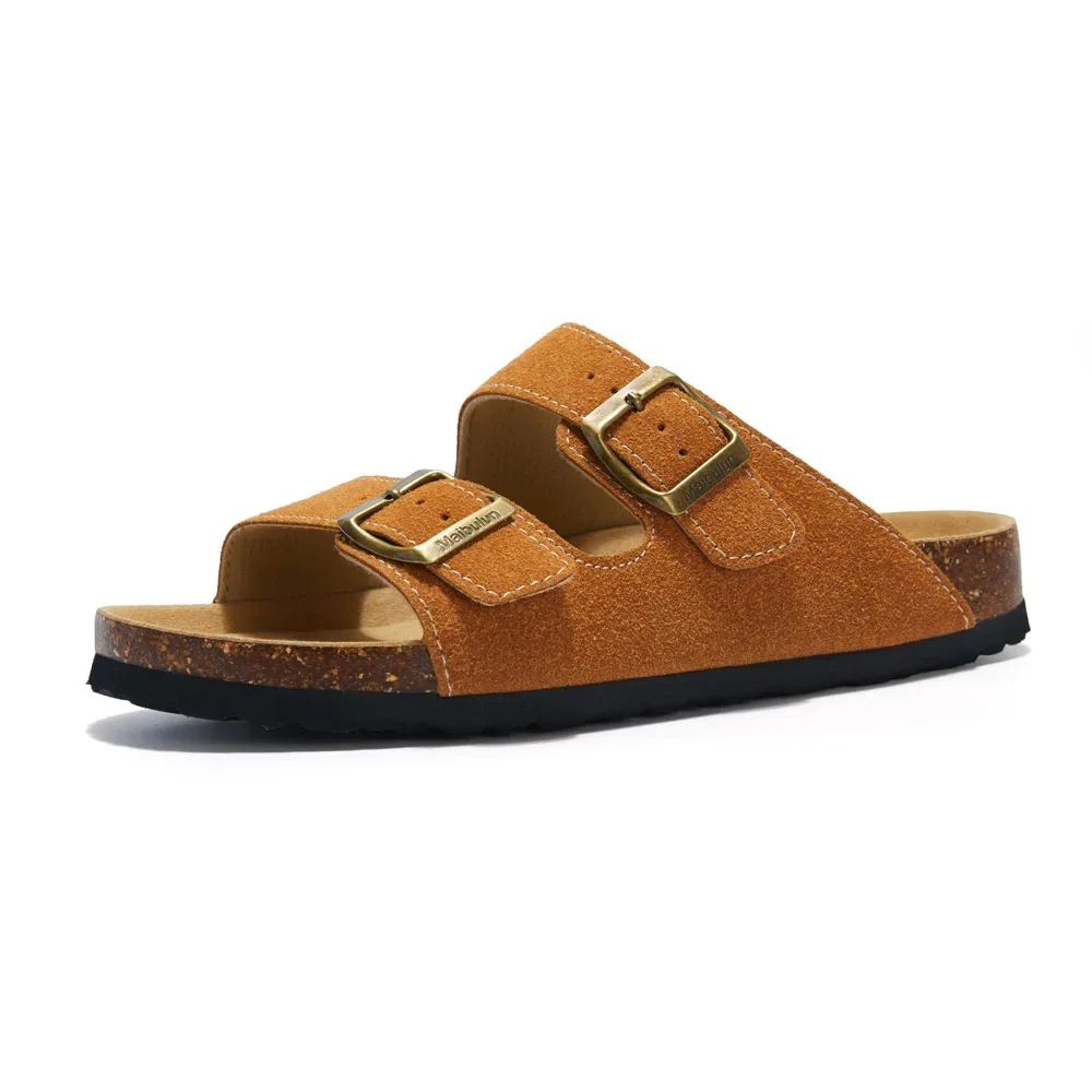 Flat Slippers Women Men Slippers Luxury Indoor Bottom Non Slip Cork Slippers Women\'s Beach Outdoor Home Flip Flops Sandals2023