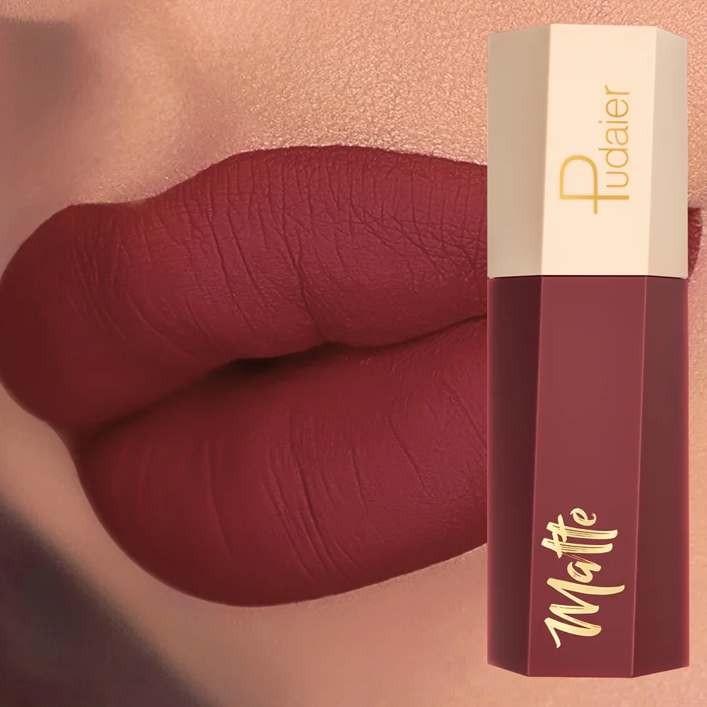 Velvet Matte Lip Tint Nude Waterproof - Long Lasting Lip Stain, Transferproof Kissproof Liquid Lipstick