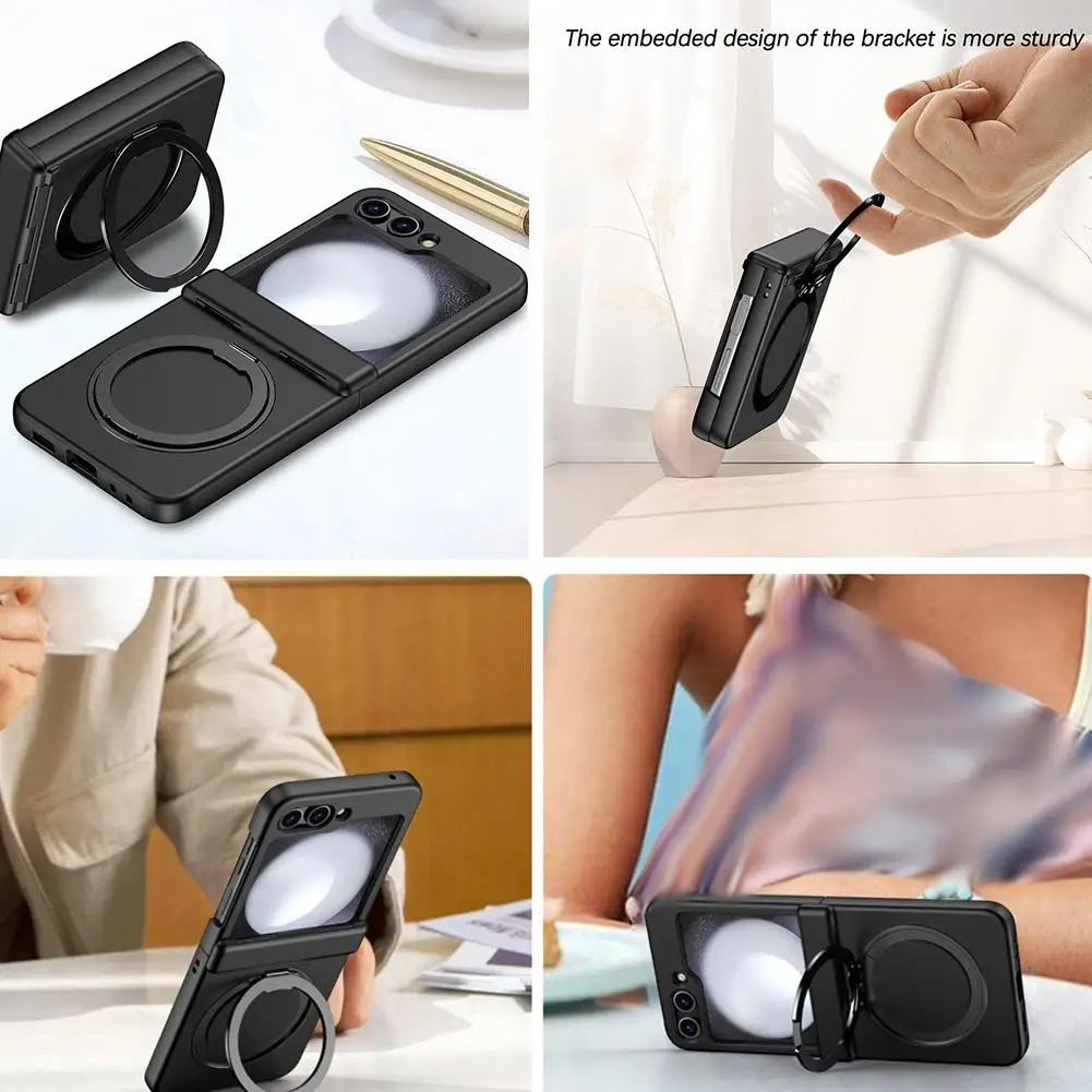 เคสป้องกันโทรศัพท์มือถือแบบแม่เหล็กสำหรับซัมซุง Flip6แพคเกจเต็มรูปแบบป้องกันการตกรองรับ R0U6ชาร์จไร้สาย