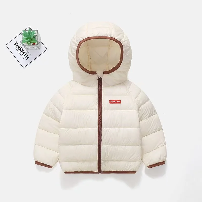 Winter Warm Down Coat Boys Hooded Jackets Autumn New Children Cotton Clothing Girls Thickened Casual Zipper Outerwear
