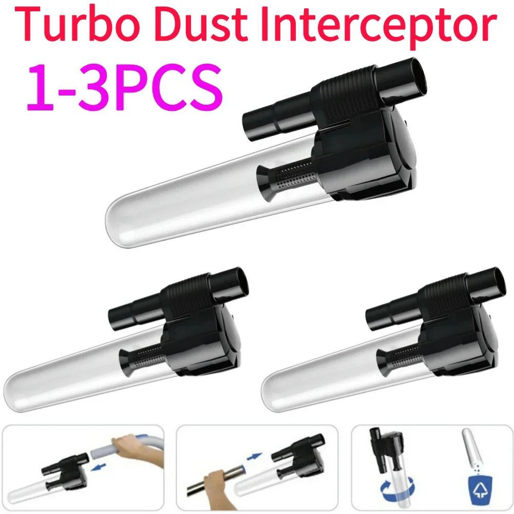 1-3Pcs Turbo Dust Interceptor 32mm Cyclonic Vacuum Cleaner Filter Dust Collector Dust Outer Filter Vacuum Cleaner Accessories