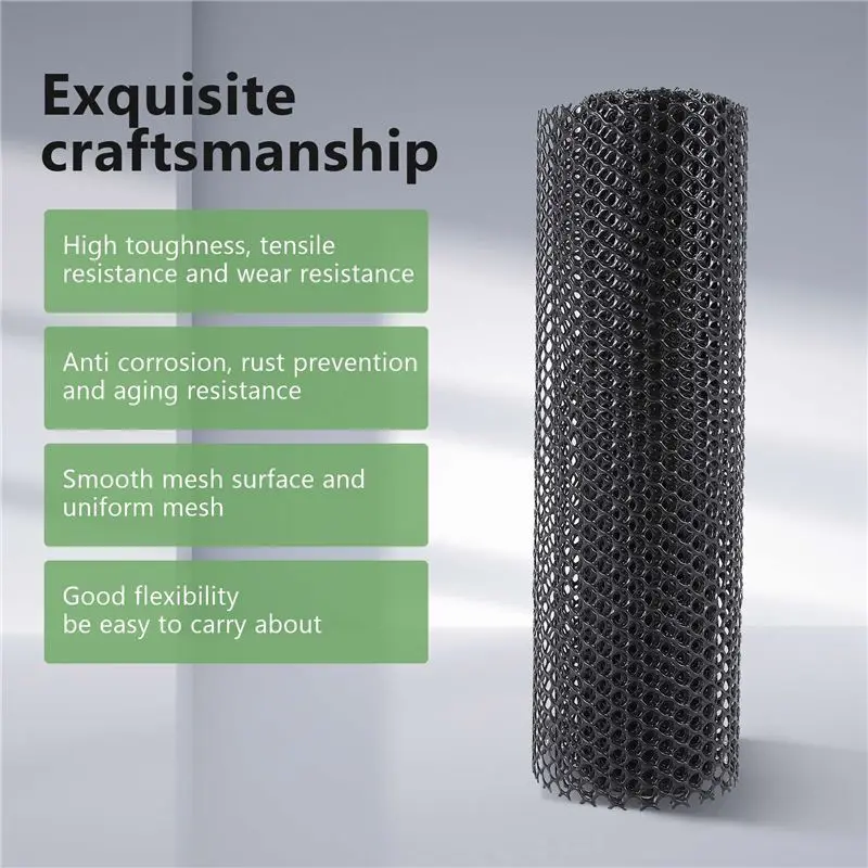 AC23-15.7 Inch X 10FT Plastic Chicken Fence Mesh,Hexagonal Fencing Wire For Gardening, Poultry, Chicken Wire Frame
