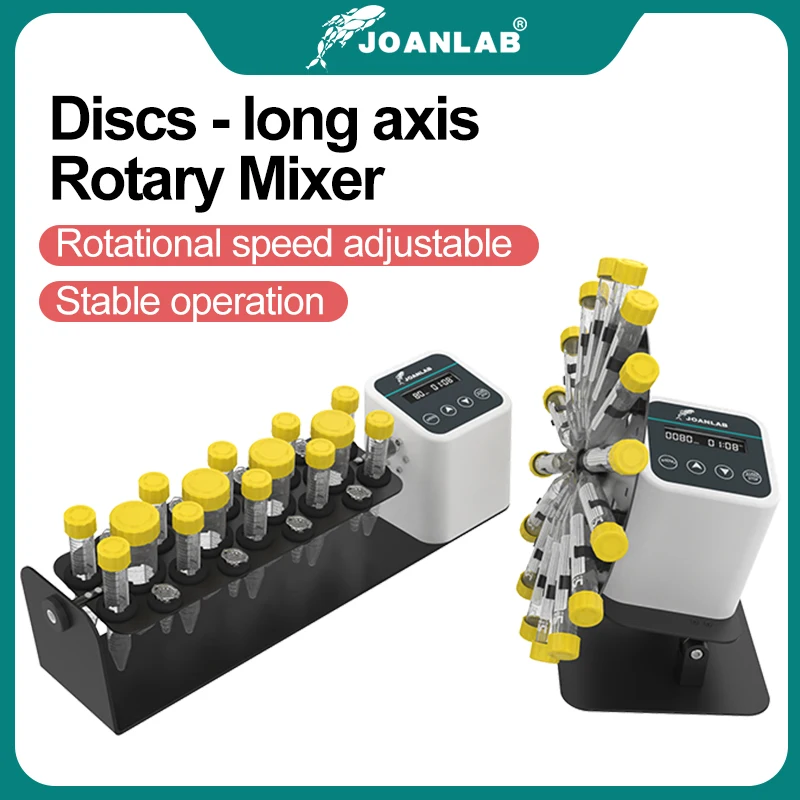 JOANLAB 장축 로터리 믹서 1.5/2/15/50ml 혈액 믹서 360°디스크 틸트 타입 믹서 셰이커 로테이터 실험실 장비 20~80rpm JOANLAB 장축 로터리 믹서 1.5/2/15/50ml 혈액 믹서 360°디스크 틸트 타입 믹서 셰이커 로테이터 실험실 장비 20~80rpm