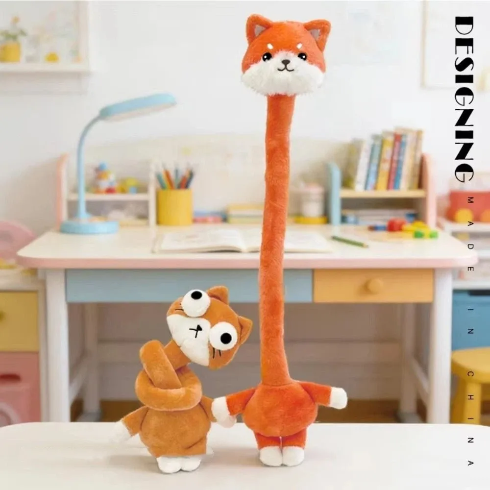 

Funny Design Long Neck Cat Plush Keychain Cute Style White Color Sheep Bag Pendant 40CM Creative Gift Schnauzer Plush Pendant