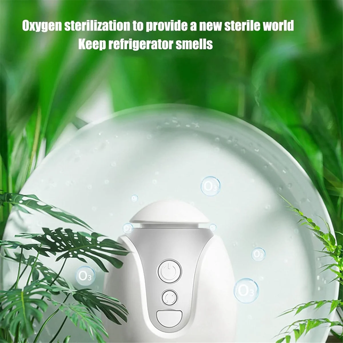 مزيل الروائح الكريهة الذكي ABXHH مزيل الروائح الكريهة للثلاجة المحمولة معطر صغير قابل لإعادة الشحن مناسب لجهاز الثلاجة المنزلي الصغير