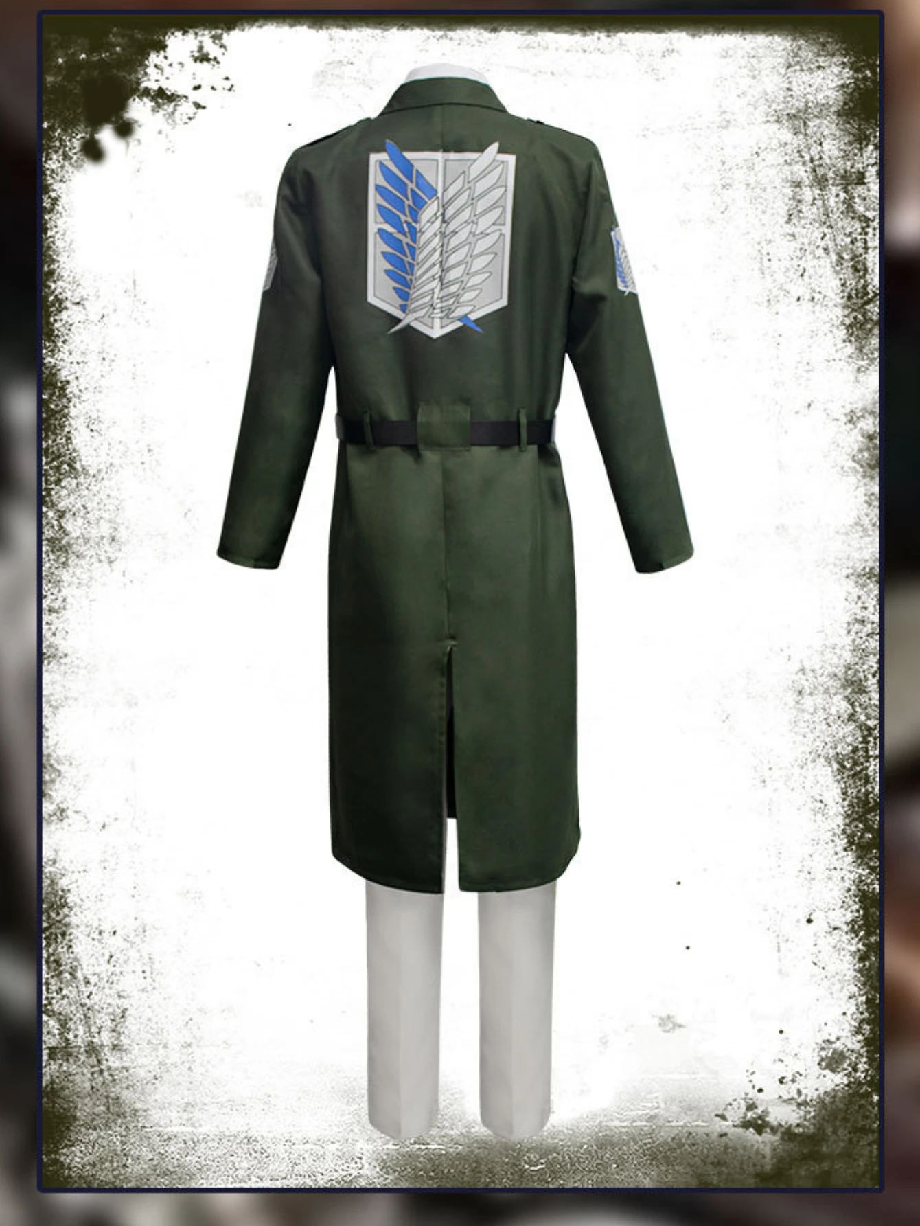 Attack On Titan  Shingeki No Kyojin Scouting Legion Cosplay Costume Soldier Uniform Cape Shirt & Props Unisex Role Play Outfits