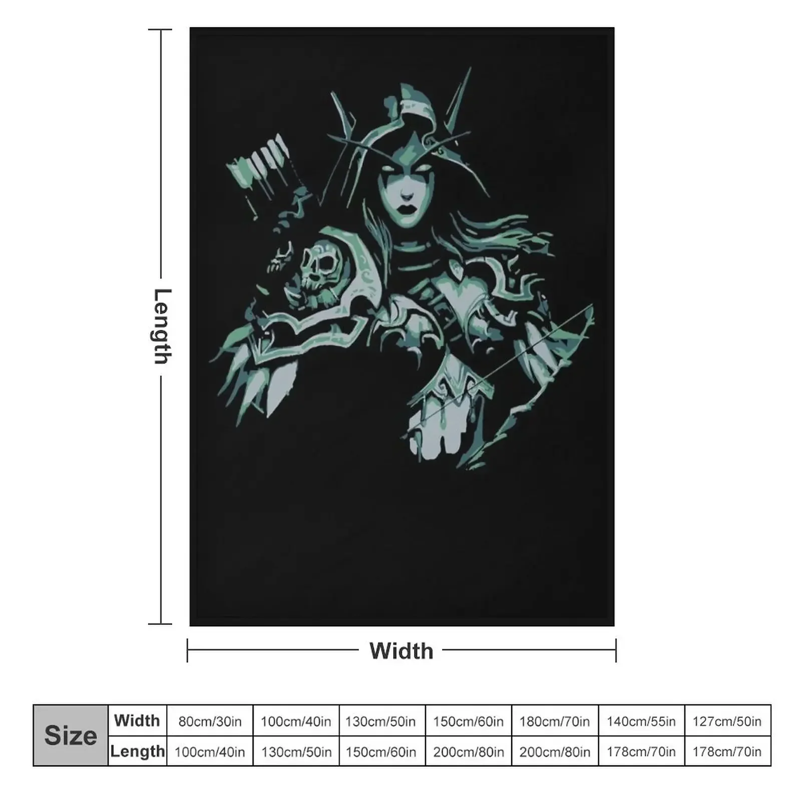 Sylvanas Windrunner Throw Blanket Heavy Thermals For Travel Sleeping Bag for babies Blankets