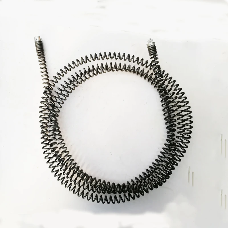 16mm Diameter 6m Length Kitchen Toilet Drain Pipe Dredger with Extension Spring Brush Cleaning Sewer Dredger Tool with Connector
