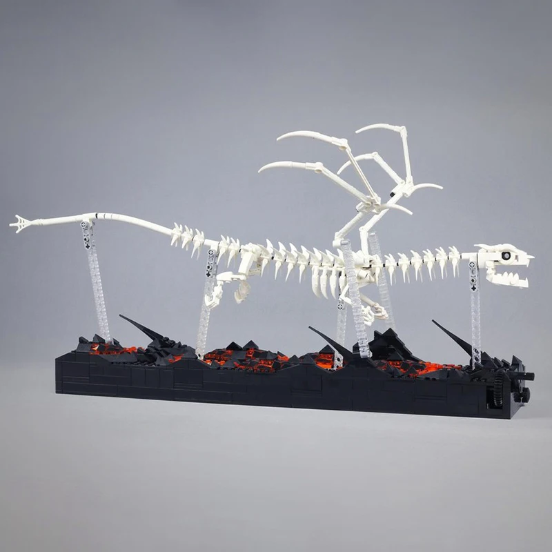 

963pcs MOC Kinetic Dragon Skeleton Universal Building Set Model Blocks Architecture Toys Christmas Gift Education DIY Creative