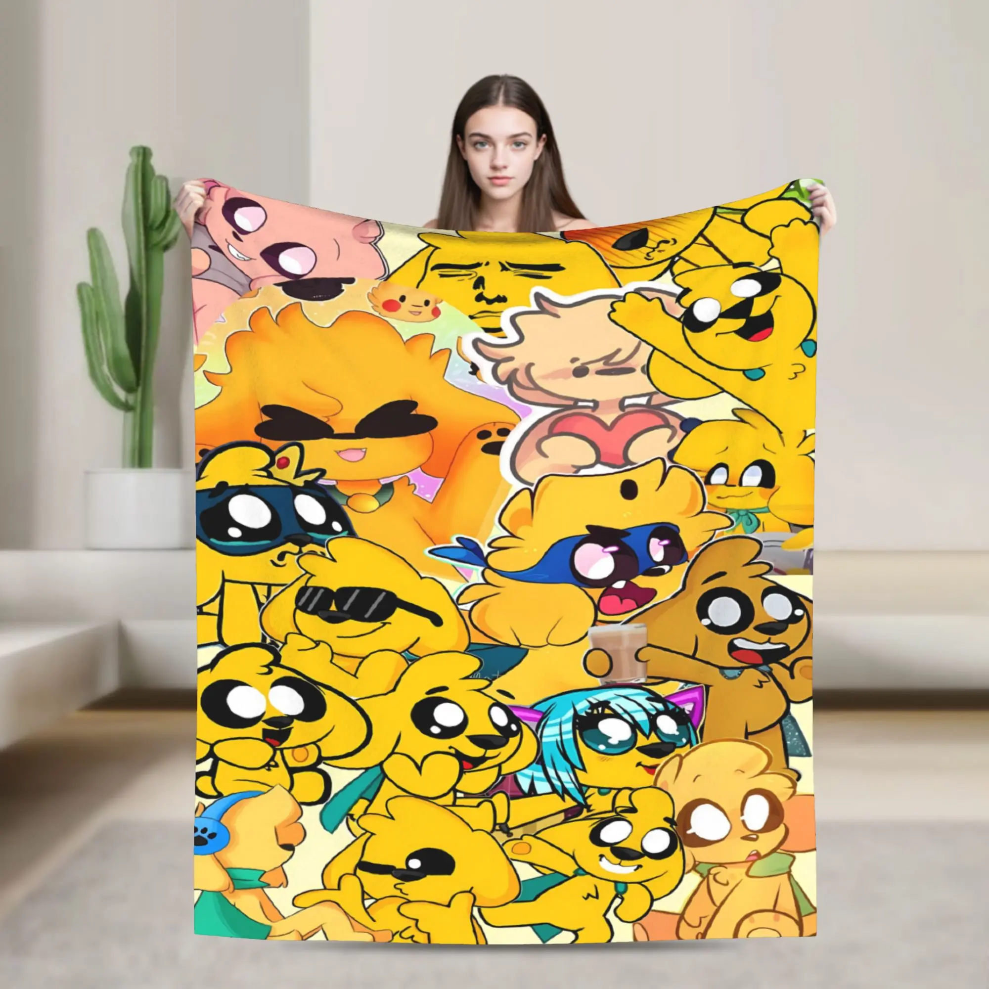 Mikecracked Blanket  Super Soft Print Plush Bedding Throws For Kids Couch Bed Flannel Bedspread Bed Cover