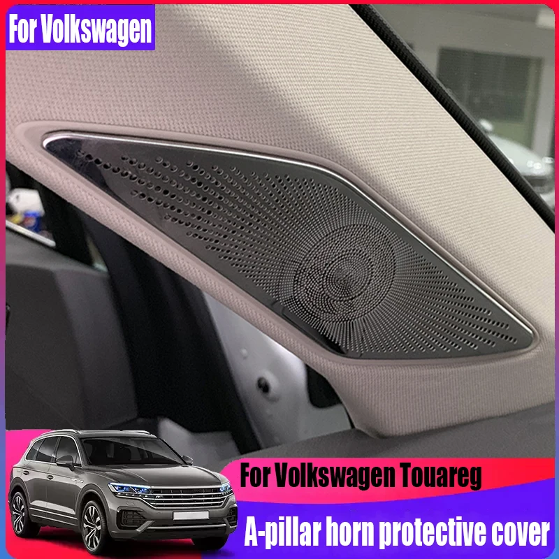 

For Volkswagen Touareg MK3 2019-2024 modified A-pillar horn protective cover automotive interior decoration accessories
