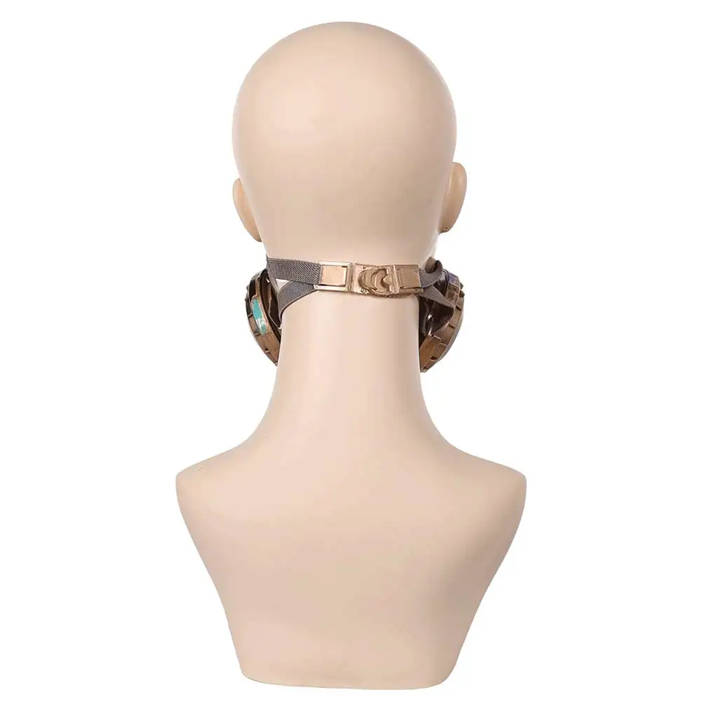 Arcane Jinx 코스프레 판타지아 코스튬 액세서리, 느슨한 캐논 마스크, 가발 변장, 소녀 성인 할로윈 카니발 소품