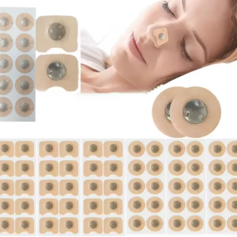 

10/30/50/80/100pcs Nasal Strips Magnetic Nose Patches Nose Breathe Strips Suction Iron Sleep Increase Air Anti Snoring Tool