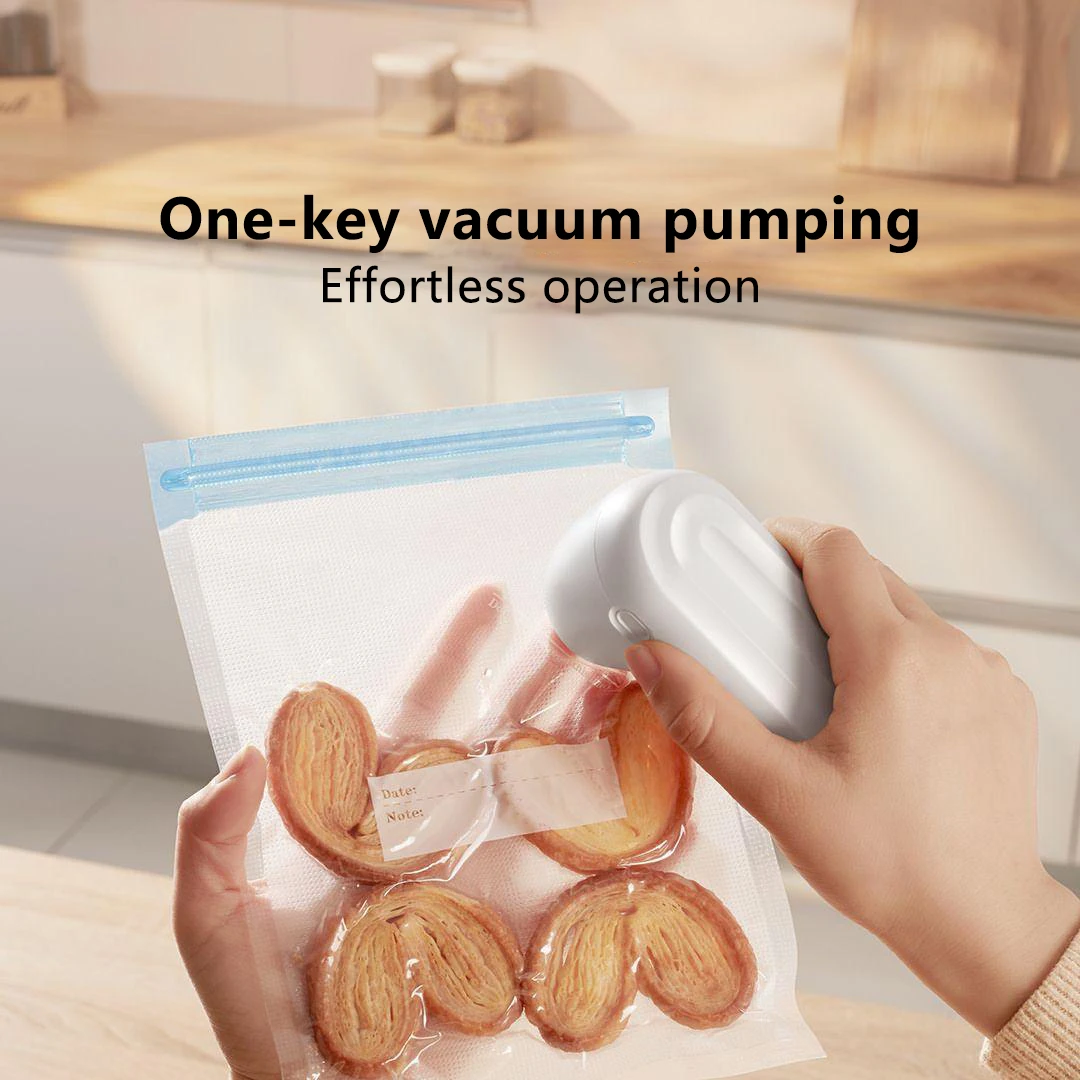 Youpin Mini Electric Hand Vacuum Machine Packing Portable Food Compression Bag Sealing Pocket Keep Fresh Household